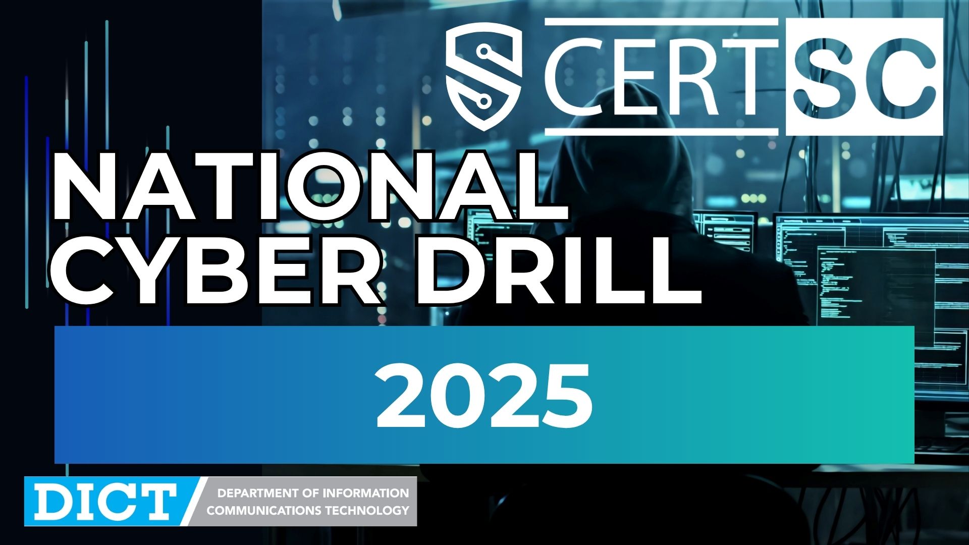 Black Blue Modern Gradient Cybersecurity Presentation